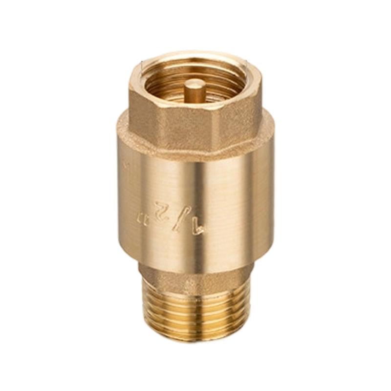 652F Industrial 6 Inch Thickened Brass Check Valves Easy Threaded Connection For Secure Fluid Control Air and Liquid Systems