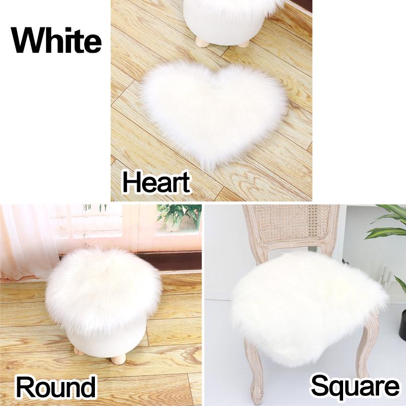 30 СМ Волосатый Шерстяной Ковер Подушка Для Сиденья Многообразные Коврики Из Искусственного Меха Полигональные Ковры Для Спальни Гостиной Пол Маленький Мохнатый Мягкий Шелковистый Плюшевый Ковер Дома