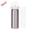 550ml Stainless Steel Insulated Travel Water Bottle With Wide Mouth Carry Strap Sip Lid Outdoor Sports Daily Use