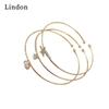 Линдон циркон браслет ювелирные изделия геометрические бусины браслеты-цепочки модный тонкий свадебный подарок для подруги женщин