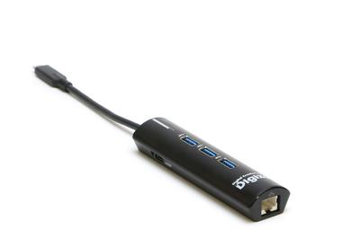 Мини-док-станция Princeton Digizo USB 3.1 Type-C (ЛВС/Черный) ПУД-PDC3LBKA
