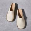 Women's Leather Slippers Genuine Leather Half Slippers Women's Outside Anti Slip Odor Proof  Soft Bottom Soft Surface Slippers