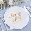20/60/100Pcs Wedding Napkins Gold Foil Mr Mrs Paper Napkin for Wedding Dessert Table Decoration Bridal Shower Party Supplies