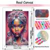Абстрактный африканский черный женский портрет 5DDIY Алмазная живопись Искусство вышивка крестом Африканская девушка Картина Украшение гостиной