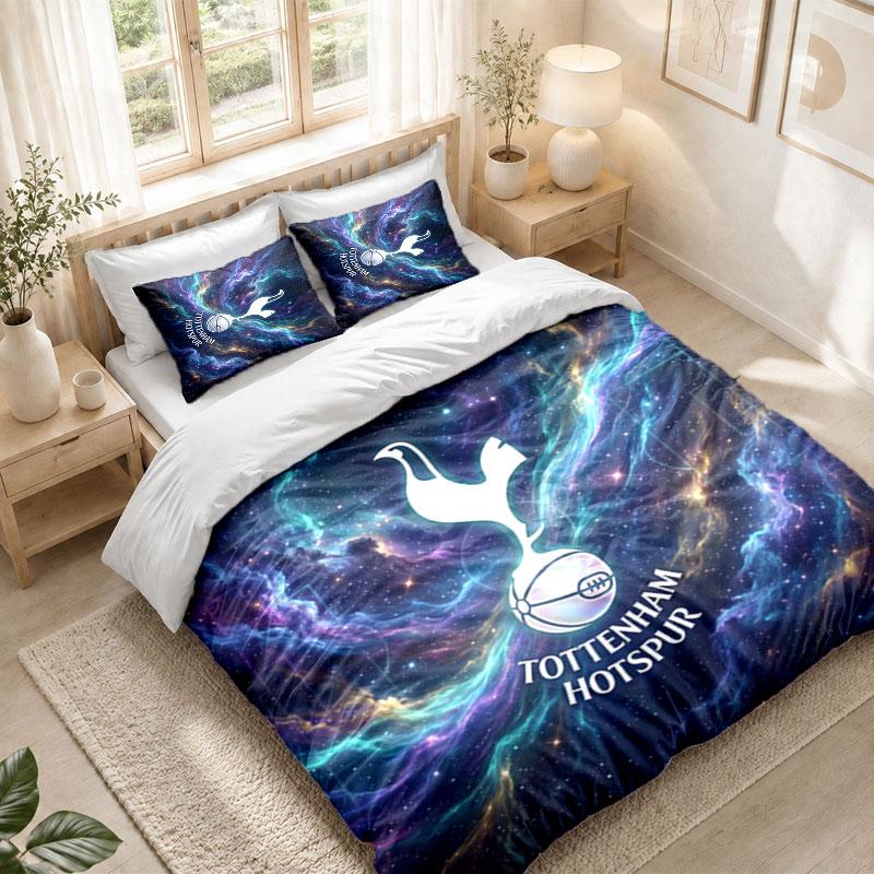 Bedding Set 1 Duvet Cover 2 Pillowcases Tottenham Hotspur Print Bedroom Home Decoration