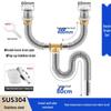 TLXT Нержавеющая сталь Двойная раковина Сливной комплект с поп-ап сифоном
