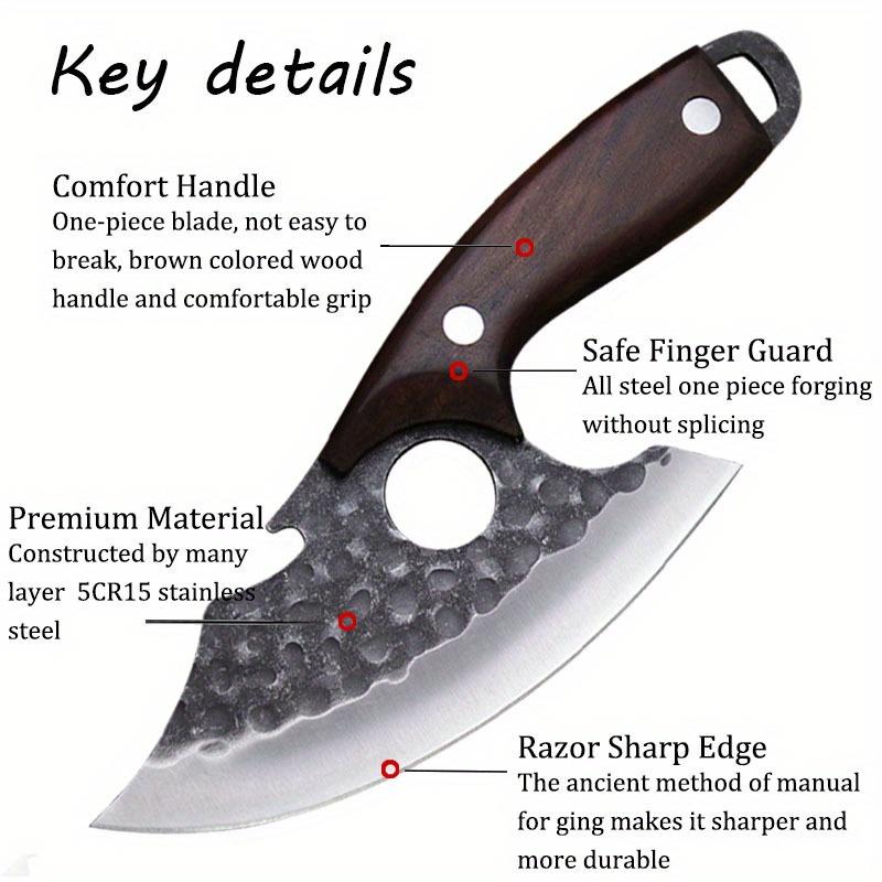 Kitchen Chef Knife Stainless Steel Boning Knife with Knife Sheath Mini Knife Cheese Pizza Small Pocket Knives