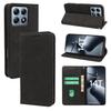 For Xiaomi 14T Case Strong Magnetic Leather Wallet Phone Cover with Striped Texture