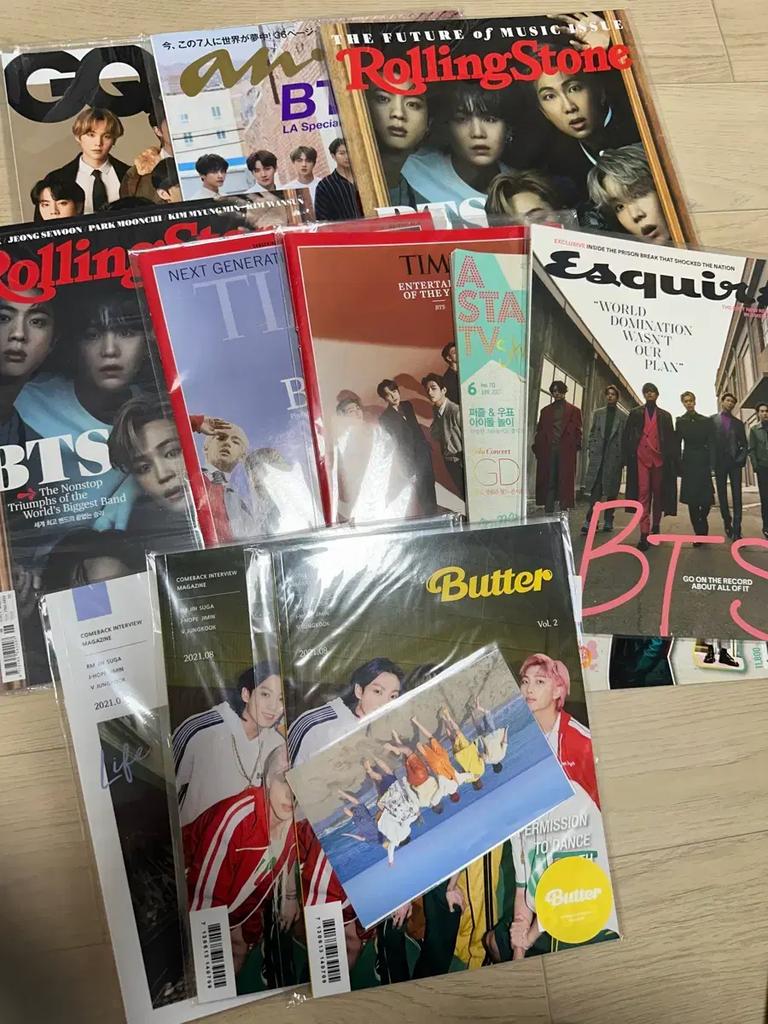BTS Bangtan Boys Magazine Collection (Rolling Stone, Esquire, Bu, etc.) Used