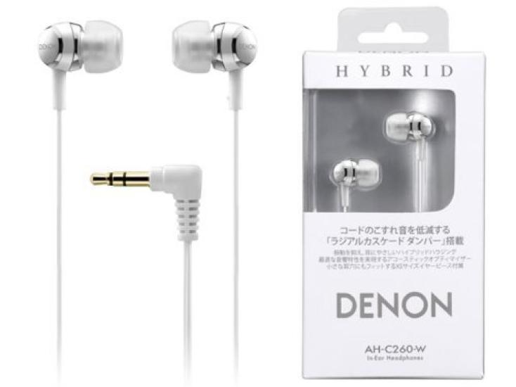 Внутриканальные наушники Denon, Белые, AH-C260-W
