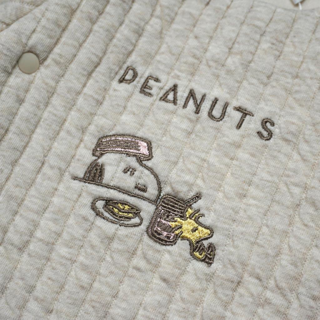 Takihyo Newborn Snoopy Quilted Baby Sizes Two-Way All-Piece Set, Design, Front-Opening, Dress, Coverall, Clothes, 50-70