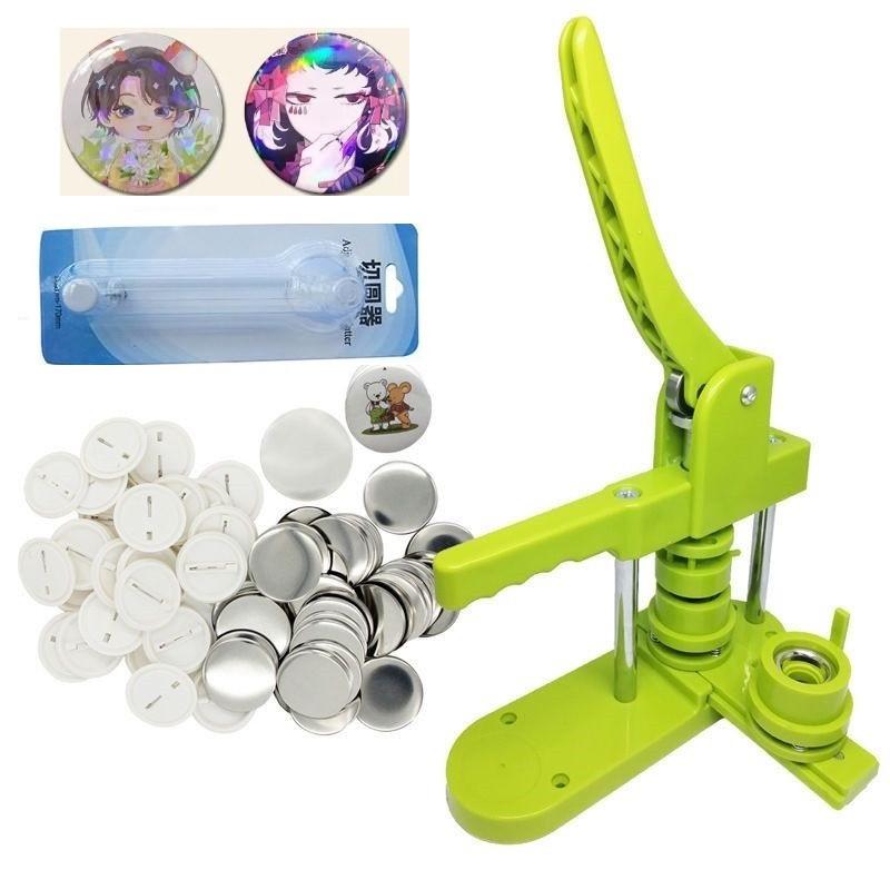 Small Portable Button Badge Making Machine Button Badge Maker DIY Punch Press Pin Badge Making Machine