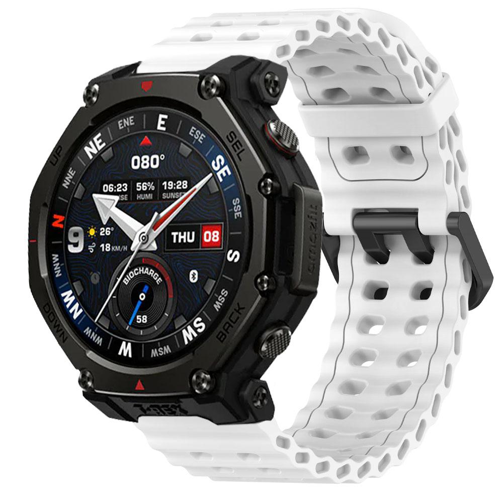 22 мм Силиконовый ремешок 'Океан' для Amazfit T-Rex3 Pro 48 мм Спортивный браслет Correa для Amazfit GTR 47 мм/Balance 2 1/Bip 6 5/Helio Band