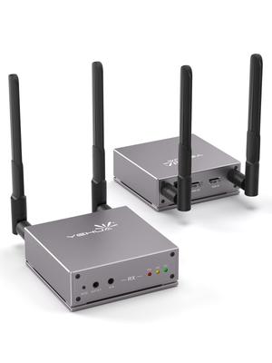 Беспроводной HDMI-комплект Беспроводной удлинитель HDMI до 200 м Беспроводная передача 2-экранное расширение Передатчик HDMI-приемник Беспроводное зеркалирование WiFi HDMI