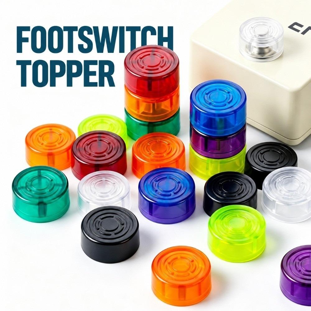 1Pc Multi Color Guitar Effects Pedals Cap Plastic Guitar Pedal Button Caps Electric Guitar