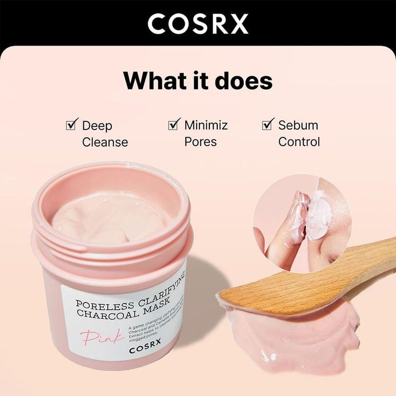 COSRX Очищающая угольная маска для сужения пор Розовая