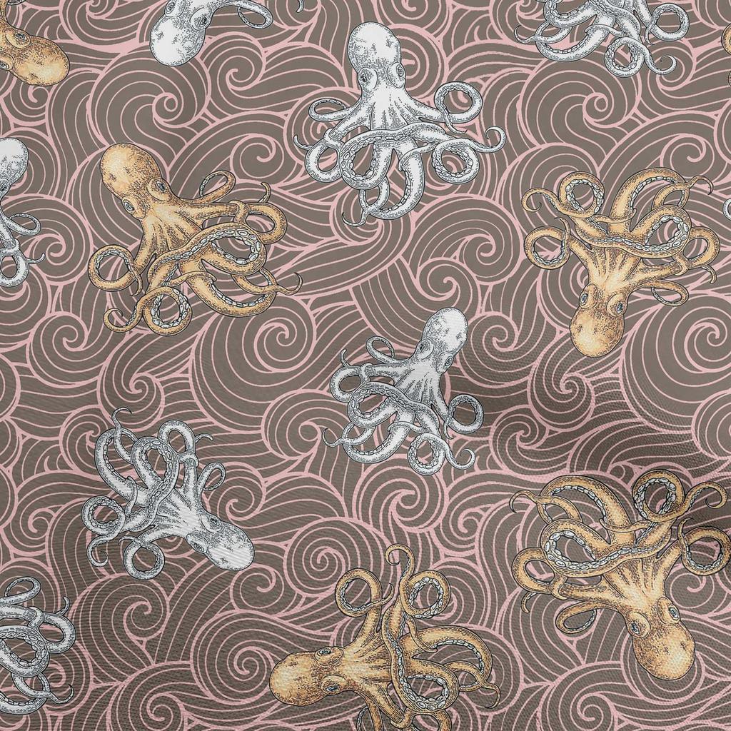 oneOone Ткань Cotton Flex Dark Teal Green, морская тема, проекты для декора, напечатанная по ярдам, 40 дюймов