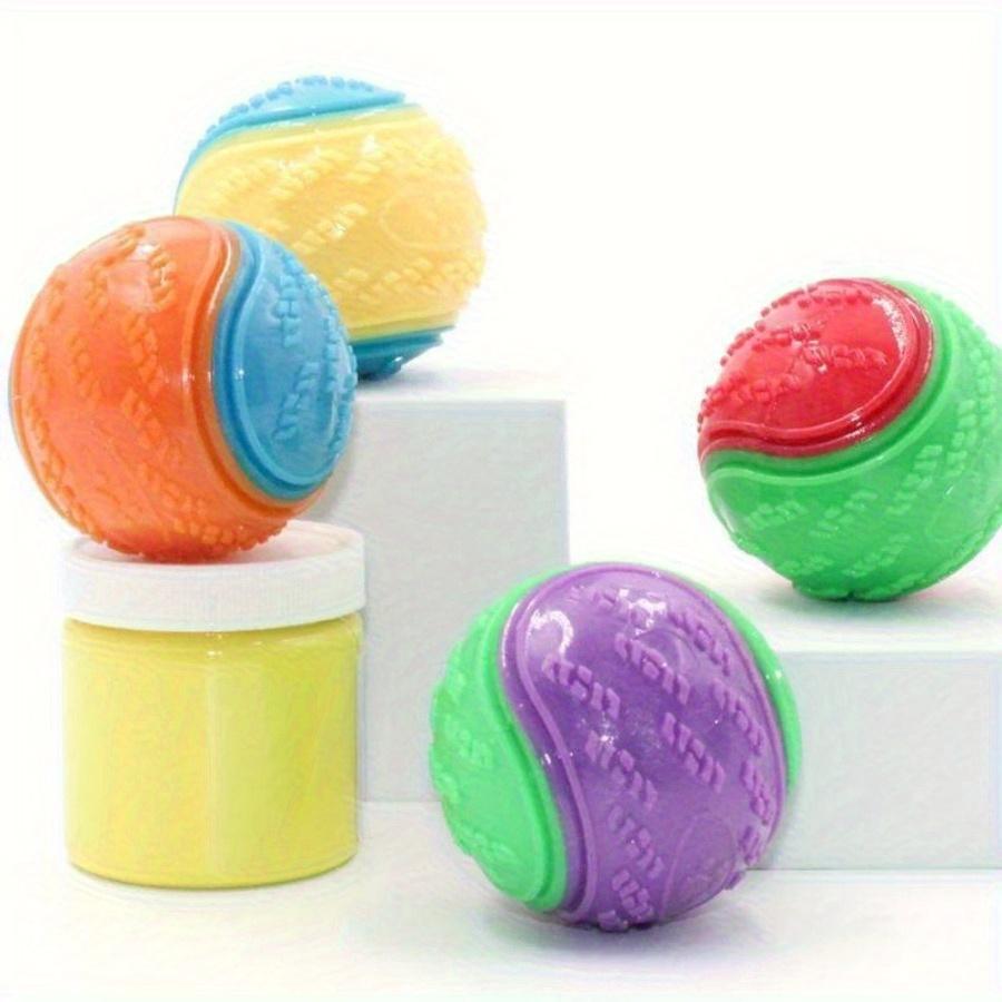 Squeaky TPR Dog Ball Toy - Durable, Bite-Resistant Chew Toy for Dental Health & Interactive Play, Random Color