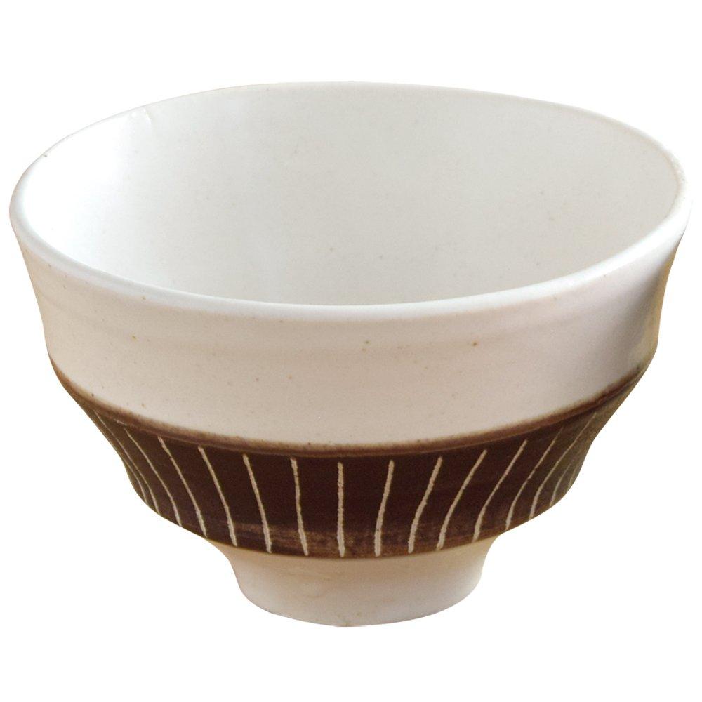 Tableware East Чайная чаша 12 см ОкантовкаБелый Коричневый Пояс