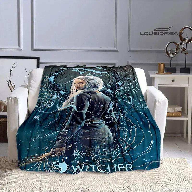 W-Witcher game Printing blanket Flange Warm blanket picnic blanket Home travel blanket bed linings Birthday Gift  picnic blanket