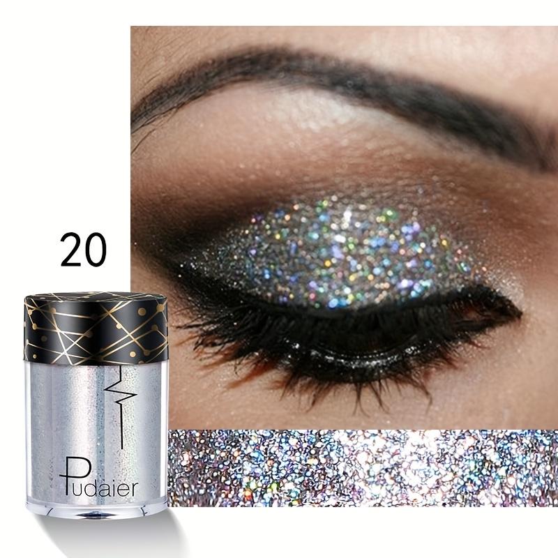 Shiny Ray Holographic Sequins Glitter Shimmer Pigment Eye Shadow Tattoo Lip Nail Body Glitter Festival Party Eye Makeup Powder