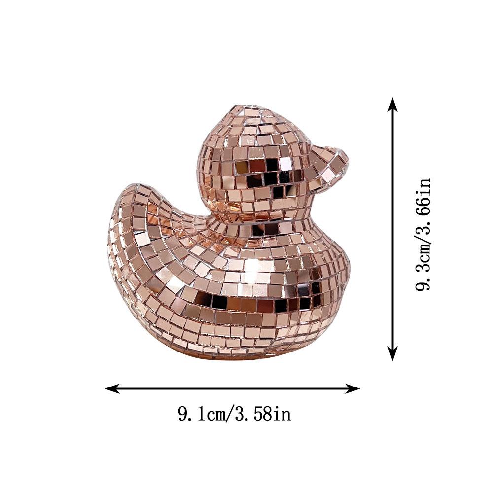 Креативное зеркальное украшение «Диско-утка» для домашнего декора