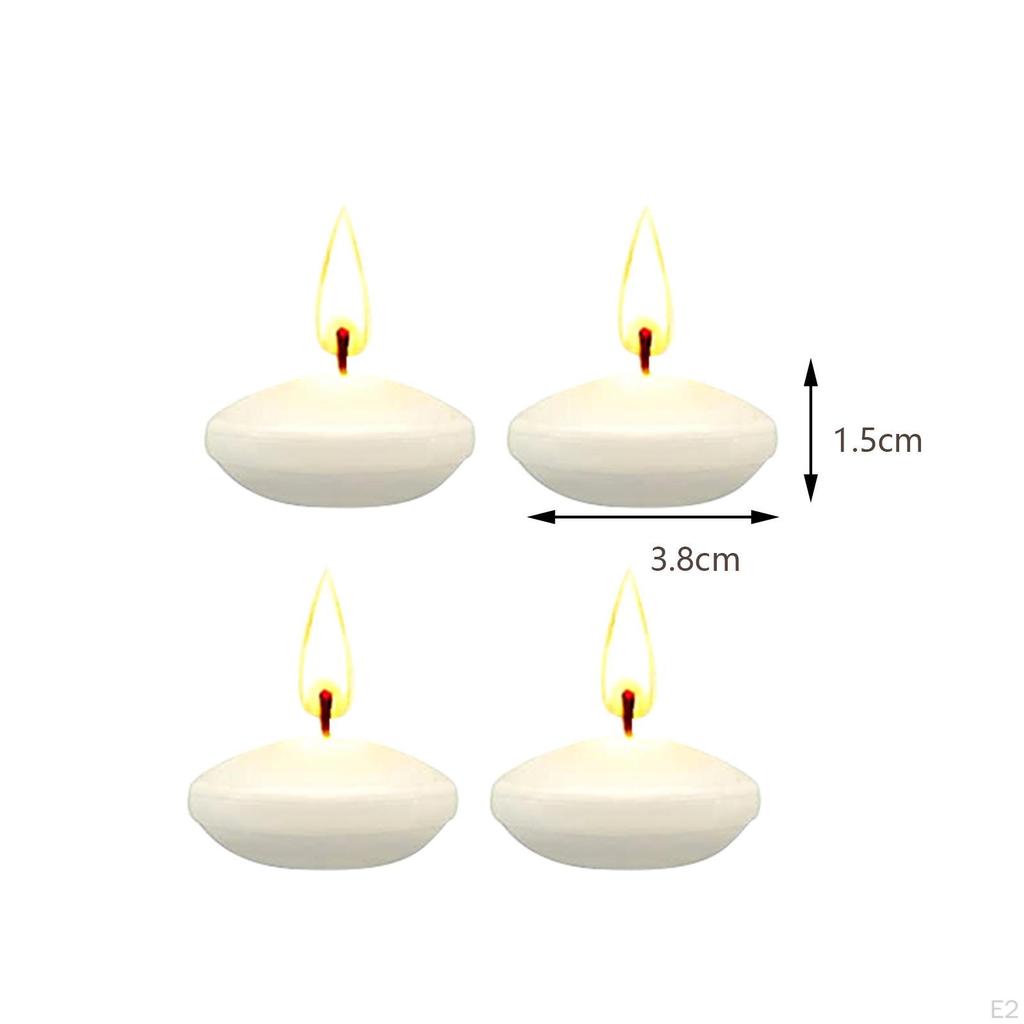 30Pcs Unscented Floating Candles Tealight for Weddings Christmas