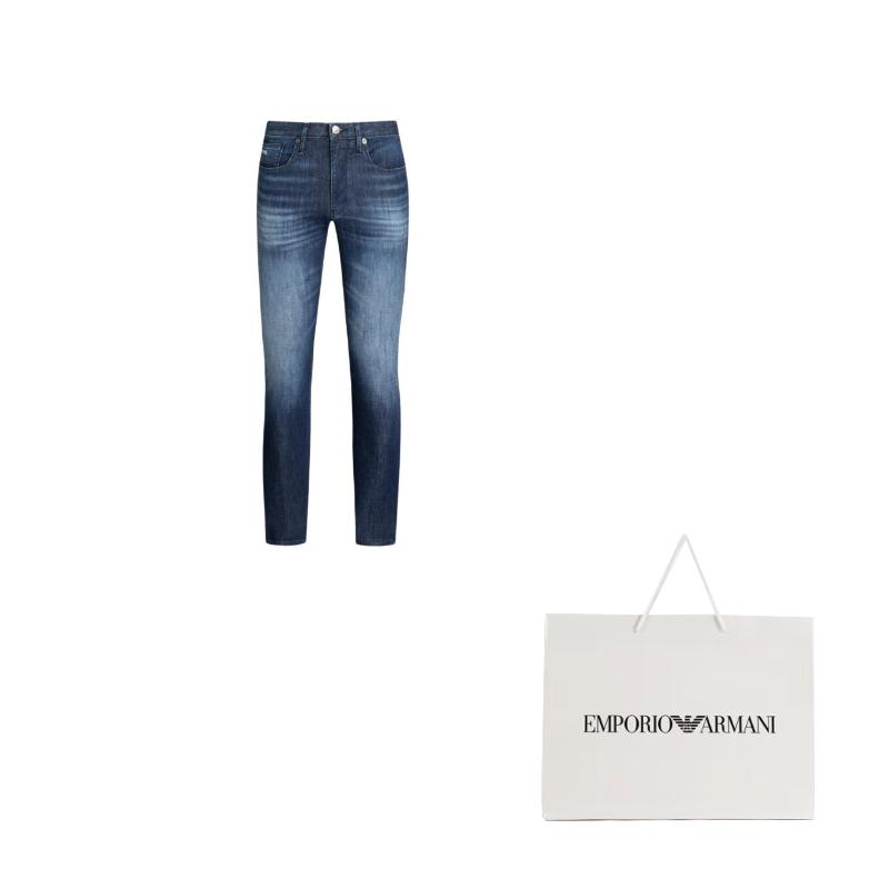 EMPORIO ARMANI SS24 Jeans Men's Blue 8N1J06-1D16Z-0942