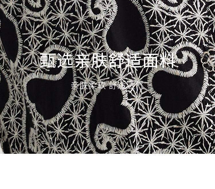 Pure cotton temperament floral age reducing short-sleeved shirt for women in 2026 summer, high-end and slim waist cinching top