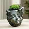 Resin Crafts Tree Stump Girl Pot Funny Succulents Flower Pot  Garden Courtyard Balcony