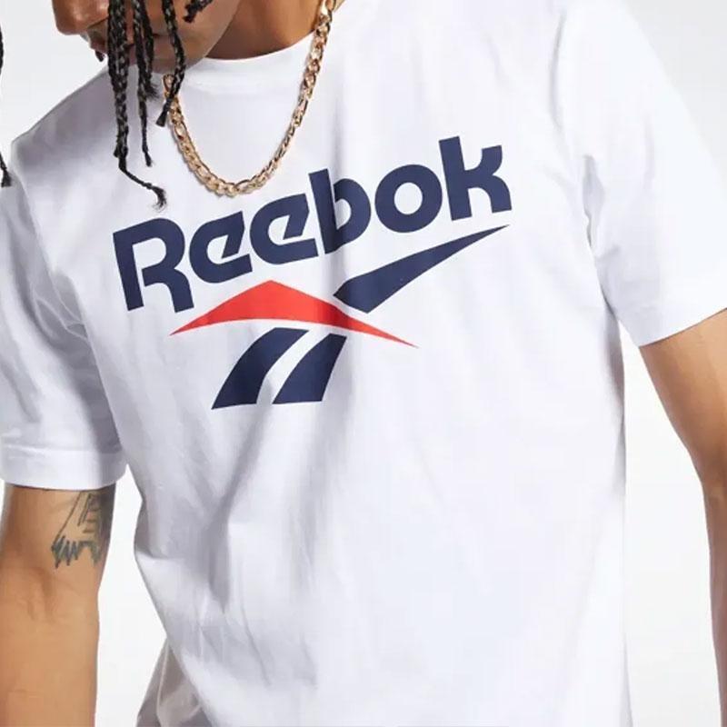 Reebok Унисекс Классическая Векторная Футболка Белая FK2655