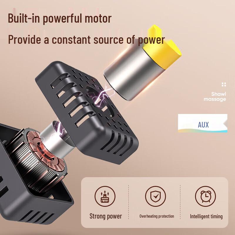 Aux Multi-functional Neck & Shoulder Shawl Massager CN plug (adapter included)