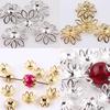 500Pcs Metal Filigree Flower Bead End Caps Findings Jewelry Making DIY 6mm