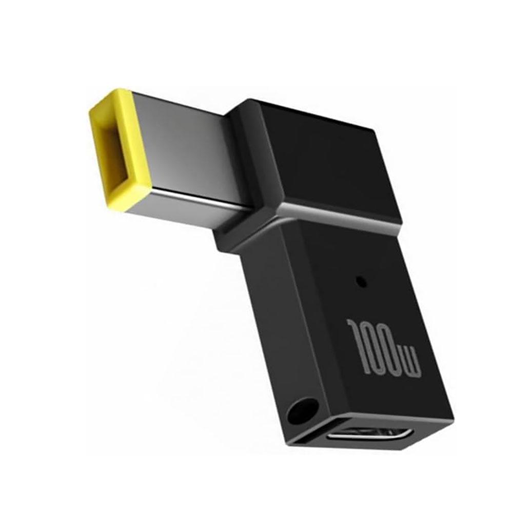 100 Вт USB-C (мама) на тонкий квадратный штекер (мужчина) Адаптер-конвертер PD для Lenovo
