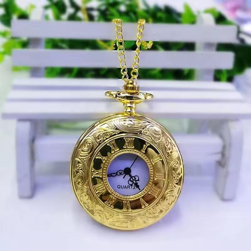 S Classic Antique Vintage Quartz Roman Vintage Pocket Watches