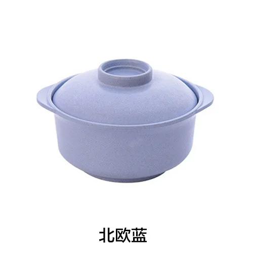 Instant Noodle Bowls with Lids Soup Hot Rice Bowls Japanese Style Students Food Container Healthy Tableware Bowl Tableware