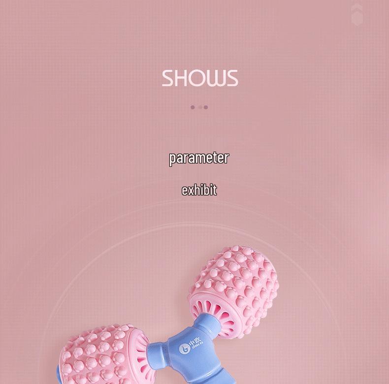 Силиконовый массажный ролик для йоги: Ролик для расслабления мышц Фитнес-аксессуар - Массажное колесо Y-образной формы