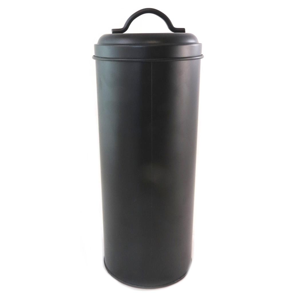 Les Trésors De Lily [Q0387] - Black 'Pasta' Design Metal Box - 26x11 Cm