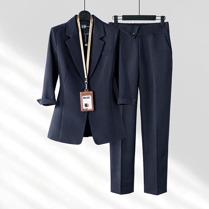 Women's Professional Blazer Suit Set - Spring/Autumn Workwear
