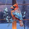 Dangling Bird Ornaments Dangling Bird Light Catcher 2D Acrylic Birds Centerpiece Window Panel Decor for Home Studio Restaurant