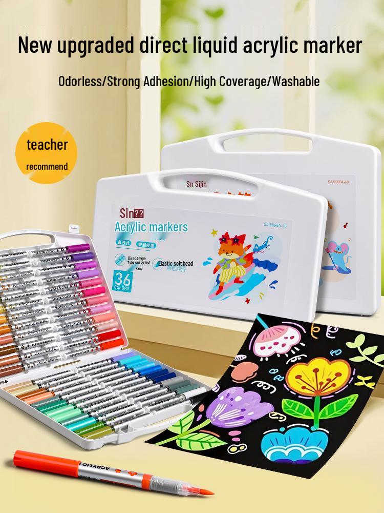 Акриловый маркер Арт Профессиональный - Акриловый маркер-акварель с тонким наконечником