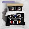 System Of A Down Eagle Shield Vintage Print 3 Pieces Duvet Cover Set Metal Rock Band Bedding Bedroom Decor Without Pillow Core Comforter