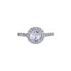 Jewelry Round Four-Claw Simulation High Carbon Diamond Diamond Ring Femininity Full Diamond Ring Ladies Wedding Ring