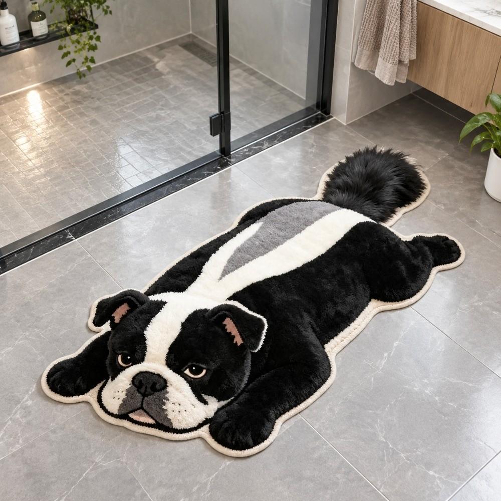 Non Slip Bedroom Floor Mat Absorbent Bathroom Doormat Cute Animal Shaped Rug Entryway Decor