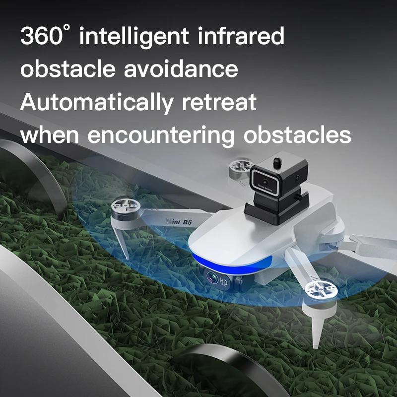 S5S Оригинальный БПЛА 8K HD ESC Двойная камера Профессиональный обход препятствий WIFI Аэрофотосъемка Складной квадрокоптер с оптическим потоком Игрушка для детей Подарок 8000M