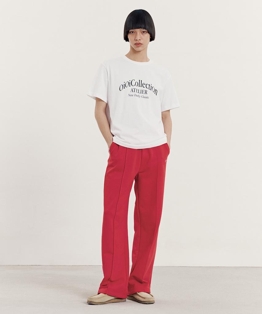 OIOI COLLECTION Atelier Широкие спортивные штаны_Красный
