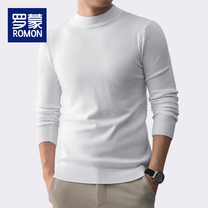 Мужской утолщенный теплый вязаный свитер с воротником-стойкой Romon WLW8803