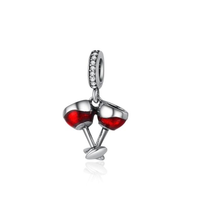 Sterling Tone Family Home Eiffel Tower Camera Travel Dream Coffee Cup Shoes Charm Fit Charm Bracelets Diy JewelryFashion Charm