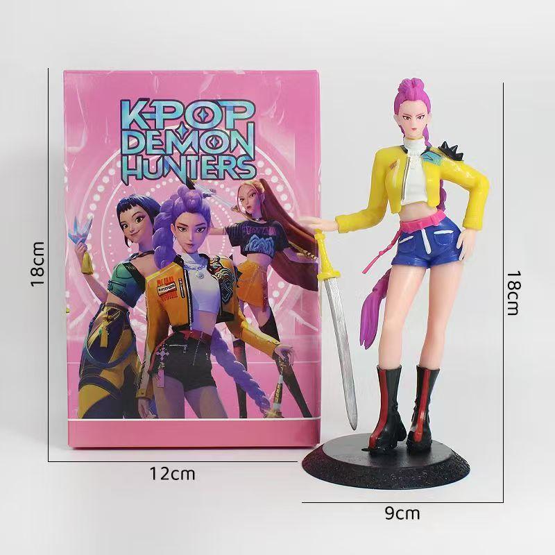 12 см K-Pop Фигурки Охотников на демонов Фигурки Huntrix Игрушки Дерпи Тигр Руми Мира Зои Сасси Фигурки Украшения