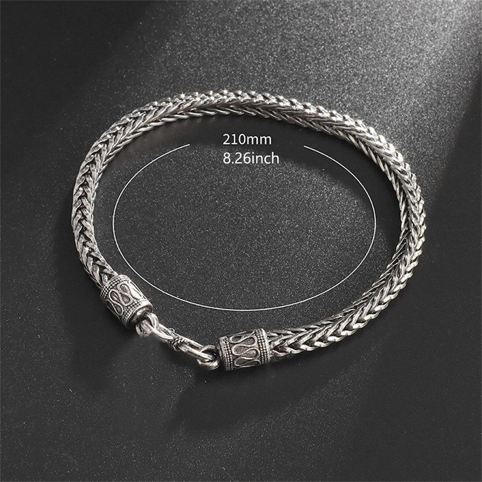 Новый минималистичный нишевый браслет для мужчин, персонализированный браслет в стиле ретро Instagram, универсальный с подвеской